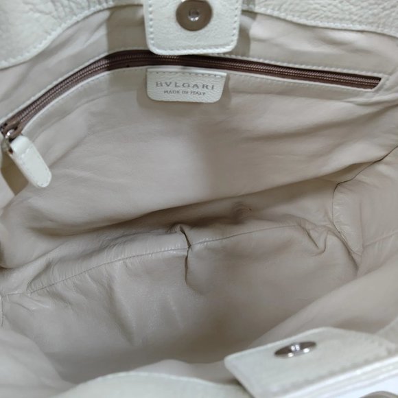 Bvlgari Hand Bag White Leather 1263677 - Picture 8 of 9